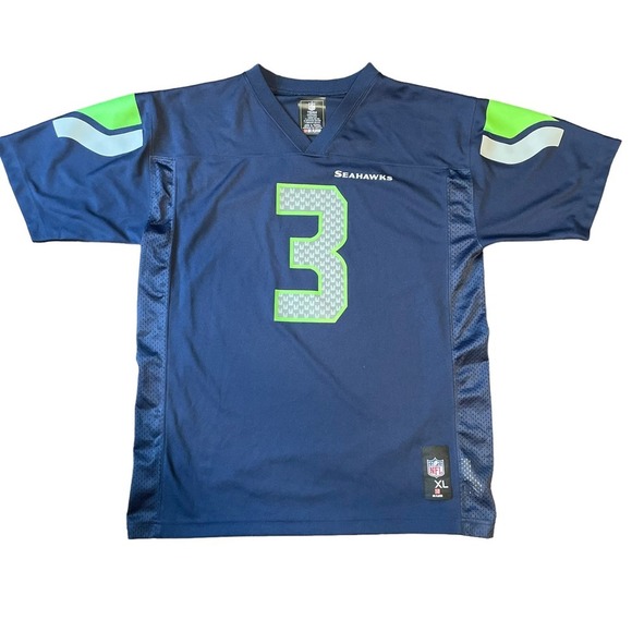 NFL Team Apperal Youth Seattle Seahawks Russel Wilson Jersey Size XL - Picture 2 of 7